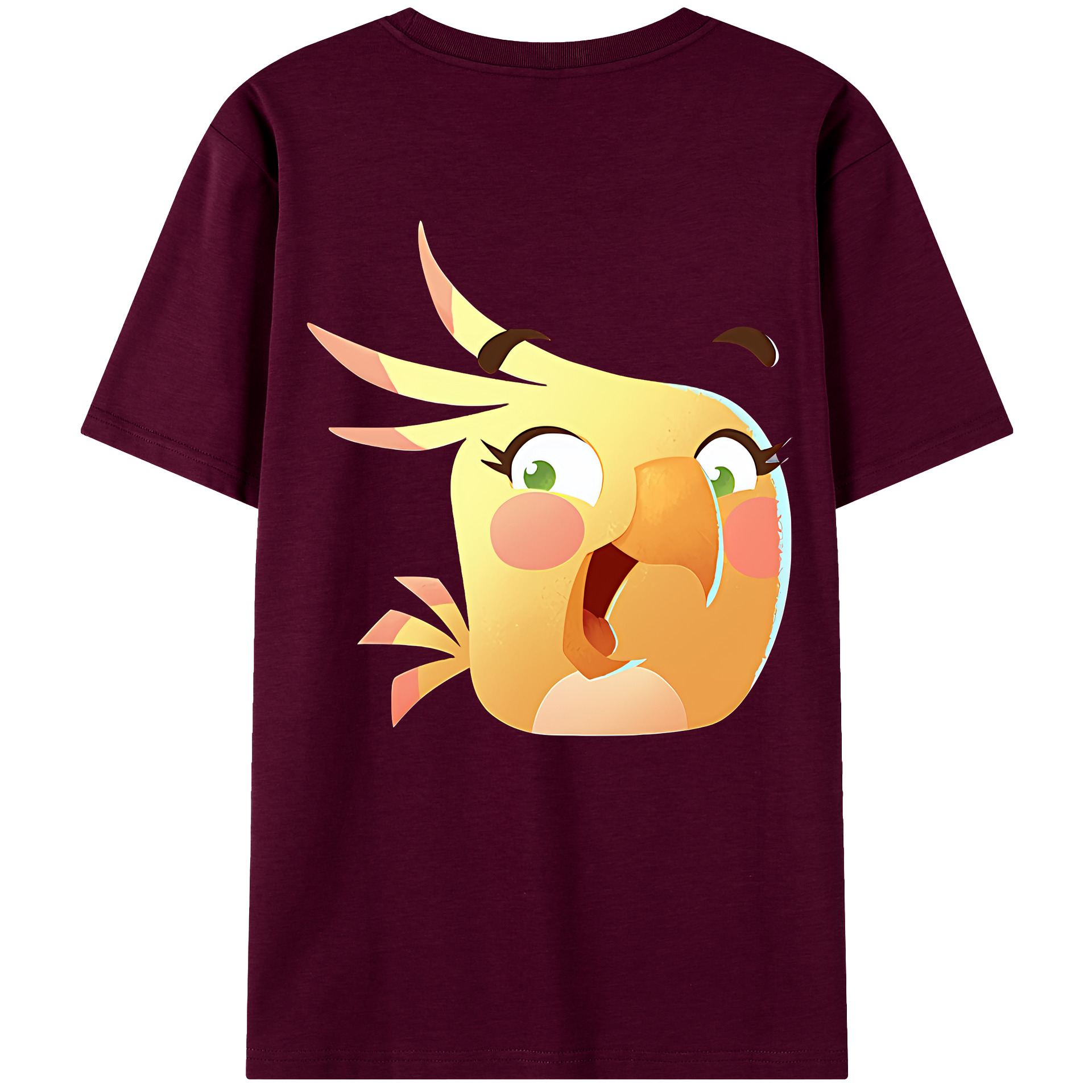 （画像用） Angry Birds アングリーバード レディース半袖Tシャツ(バックプリント)